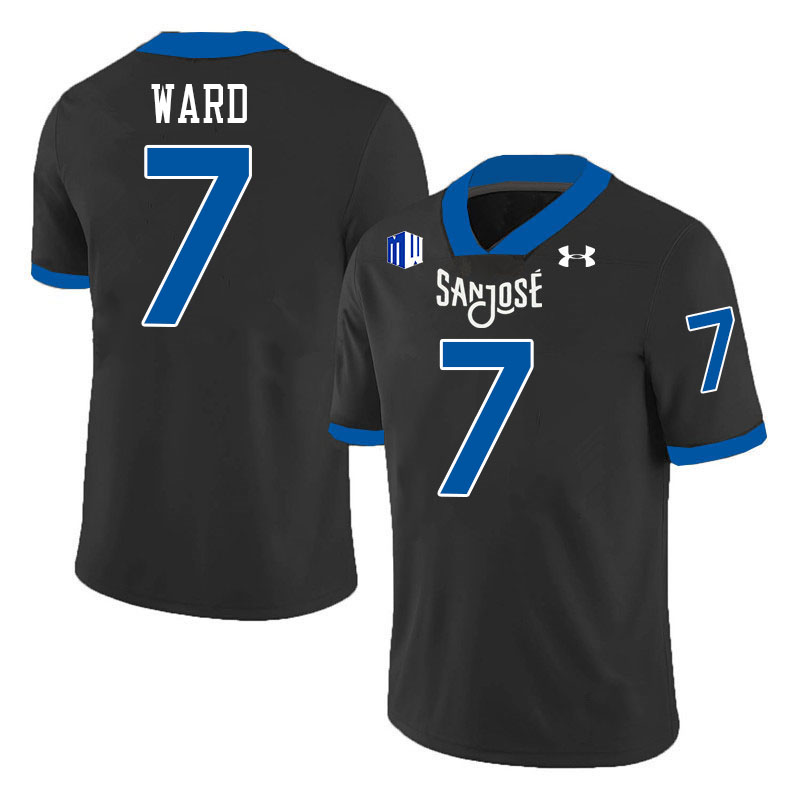 San Jose State Spartans #7 Xavier Ward College Football Jerseys,Uniforms-Black San Jose State Spartans #7 Xavier Ward College Football Jerseys,Uniforms-Black